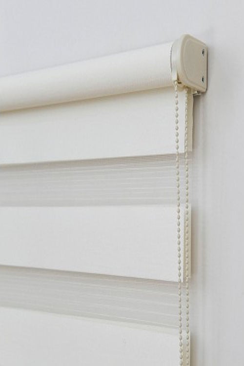 Orj.Brillant Sidney Düz BEYAZ-EKRU-KREM Zebra Stor PerdeŞOK FİYAT