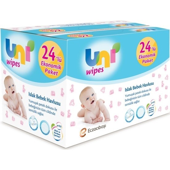 UNİ WİPES ISLAK MENDİL 90 LI 24 PAKET 2160 YAPRAK
