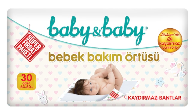 Baby & Baby Bebek Bakım Örtüsü Alt Açma Bezi 30'lu Paket