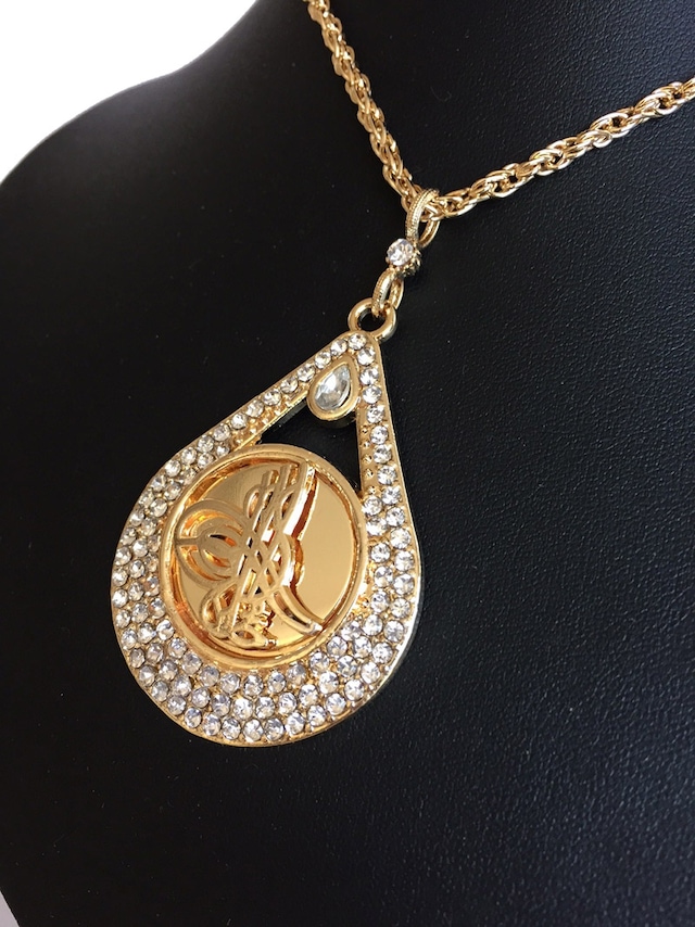 Forentina 14gp Altın Kaplama Büyük Tuğra Kolye 55 cm Zincir Dahil