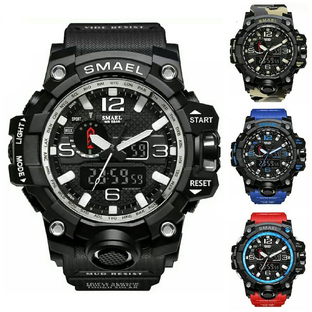 Smael 1545 Erkek Kol Saati Su geçirmez Asker G shock sağlam