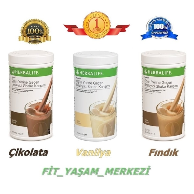 HERBALİFE (ÇİKOLATALI VANİLYALI FINDIKLI SHAKE)