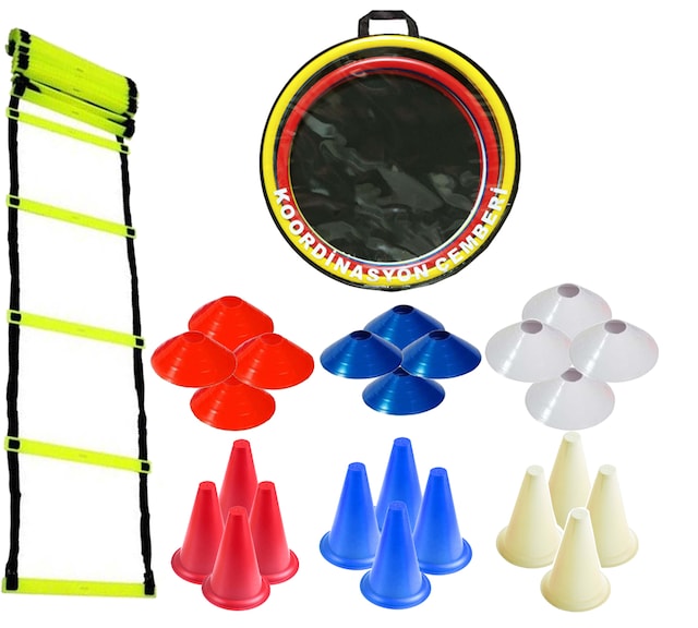 Antrenman Set Huni Çanak Koordinasyon Çemberi Antrenman Merdiveni