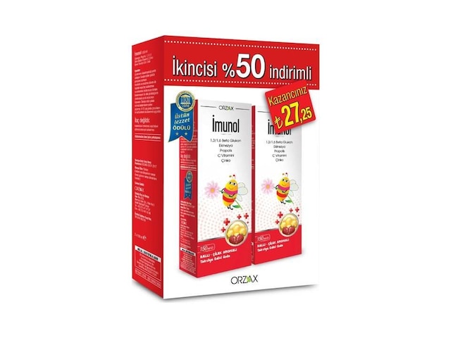 İMUNOL ŞURUP 2'Lİ FIRSAT PAKETİ SKT 11/20