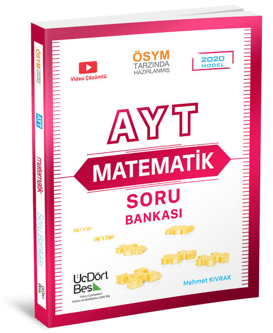 345 Yayın AYT Matematik Soru Bankası Üçdörtbeş TYT 2020