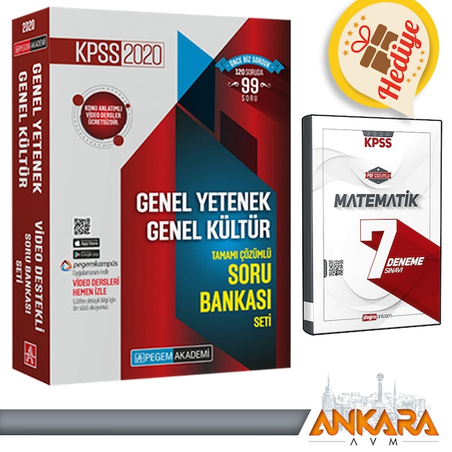 2020 KPSS Genel Yetenek Kültür T. Çözümlü Soru Bankası SETİ PEGEM