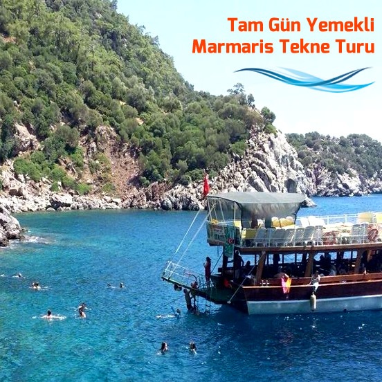 TAM GÜN YEMEKLİ MARMARİS TEKNE TURU