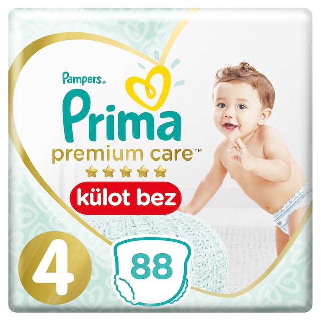 Prima Premium Care Külot Bebek Bezi 4 Beden Maxi İkiz Paket
