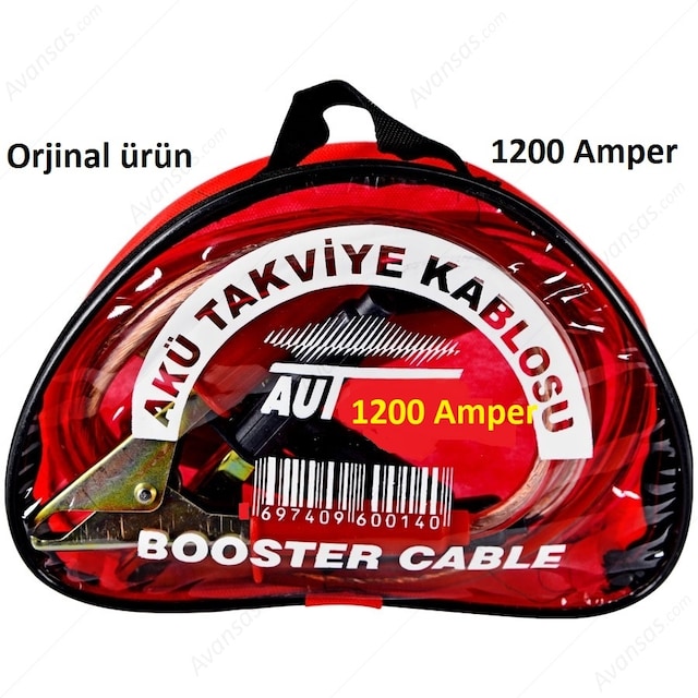 Akü takviye kablosu 1200 Amper Çantalı