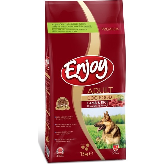 Enjoy Kuzu Etli Köpek Maması 15 Kg. Taze Ürün Garantisi!!