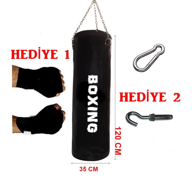 120X35 CM GENİŞ KUM TORBASI+BOKS BANDAJI+ KARGO BEDAVA DOLU TAVAN