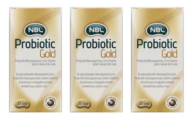 NBL_Probiotic Gold 20 Saşe 3 Adet  Yeni Ambalajlı