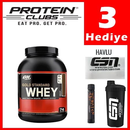 Optimum Gold Standart WheyProtein2273gr + 3 Hediye