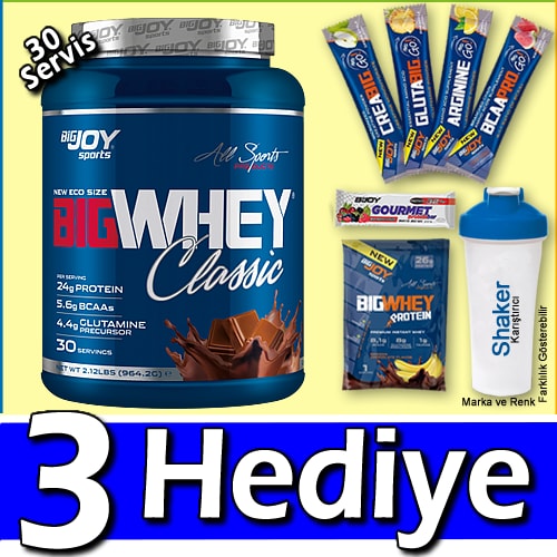 BigJoy Sports Big Whey Protein Tozu ' 30 Servis ' 933 Gr 3 HEDİYE