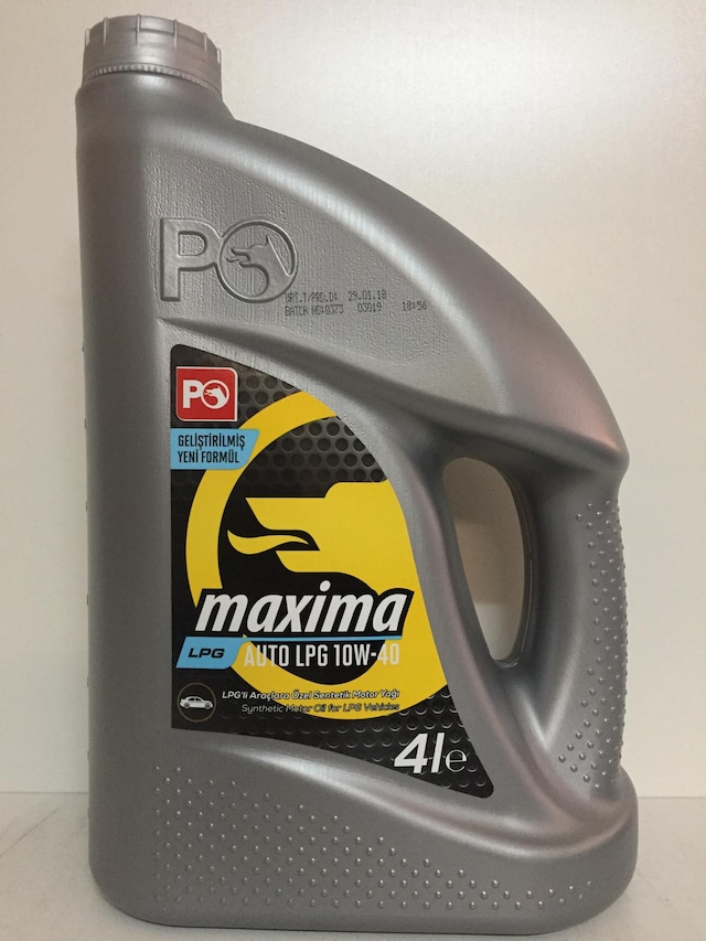 Petrol ofis maxima auto lpg 10w40 4lt ÜRETİM 24.5.2019