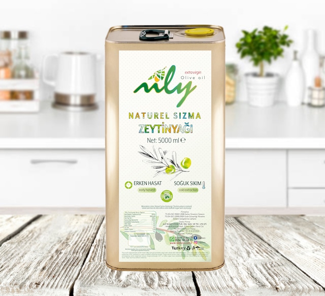 Nily Soğuk Sıkım Sızma Zeytinyağı (5 LT)