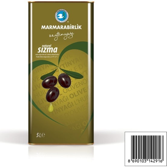 Marmarabirlik Naturel Sızma 5 kg Teneke Zeytinyağı