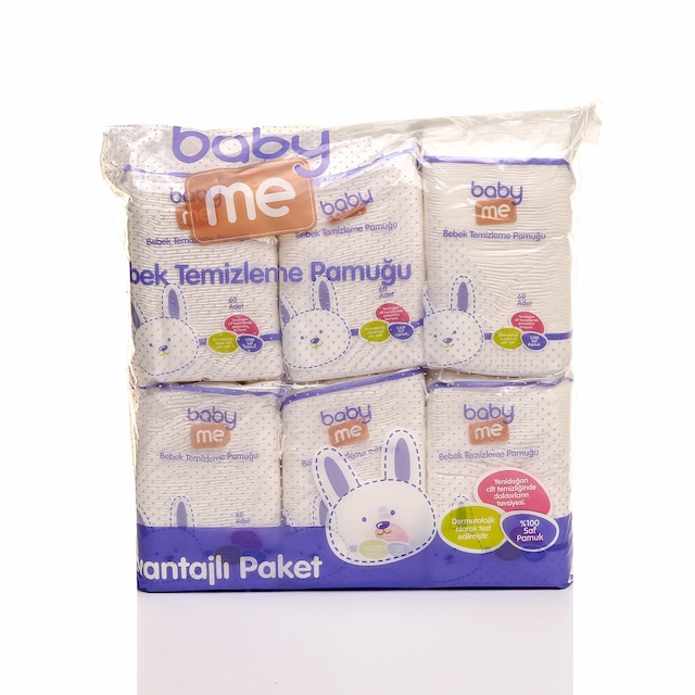 baby&me Temizleme Pamuğu 6x60 adet