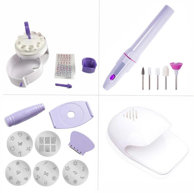 6 Başlıklı Elektrikli Tırnak Manikür Pedikür Törpü Bakım Seti
