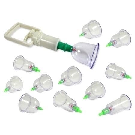 12li Kupa Çekme Vakumlu Masaj Aleti Hacamat Seti Selülit Cihazı