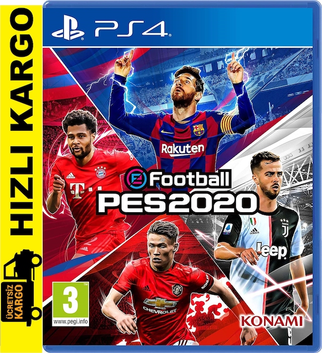 PS4 PES 2020 PES 20 TÜRKÇE SÜPER LİG RONALDİNHO & MESSİ KODLU