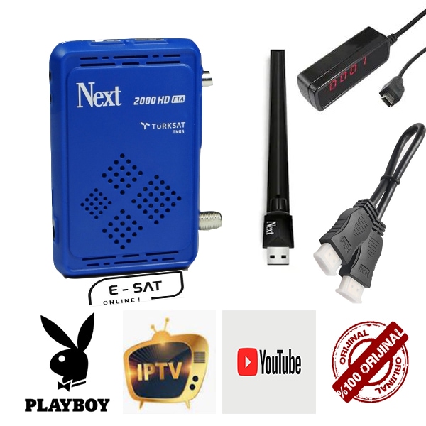 NEXT 2000 HD FTA   UYDU ALICISI +  WİFİ APARATI