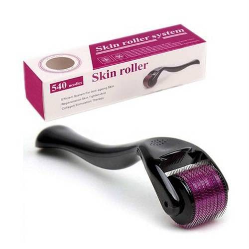 siyah DERMAROLLER 540 İĞNELİ DERMA ROLLER TARAK dermarol