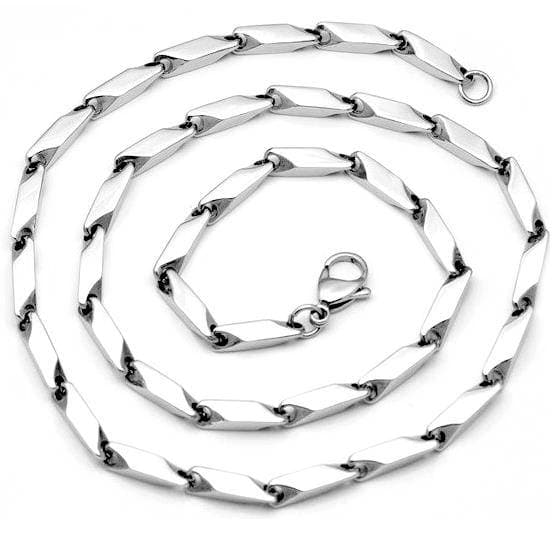 İnce Erkek Çelik Zincir Kolye 2 Renk eck05