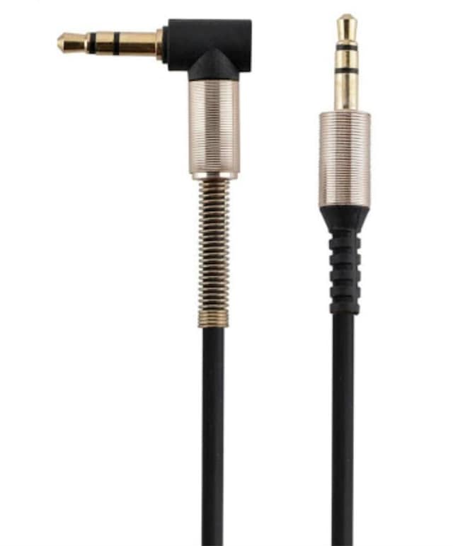 Çelik Uçlu Araç içi Stereo Aux 1Mt 3.5mm Kaliteli Teyp Kablo