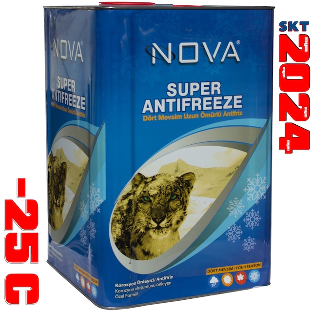 Nova -25 Derece Yeşil Antifriz 16 KG Teneke