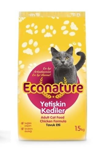 Econature Tavuklu Yetişkin Kedi Maması 15 Kg