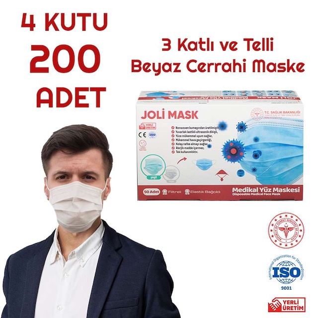 4 KUTU 3 KATLI TELLİ  Beyaz Renkli