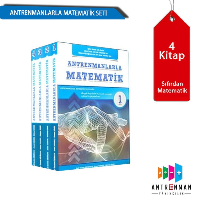 Antrenmanlarla Matematik 1-2-3-4 Seti 4 Kitap (Hediyeli)