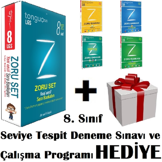 Tonguç Akademi 8. Sınıf Zoru Bankası Seti Tüm Dersler 2020 - 2021