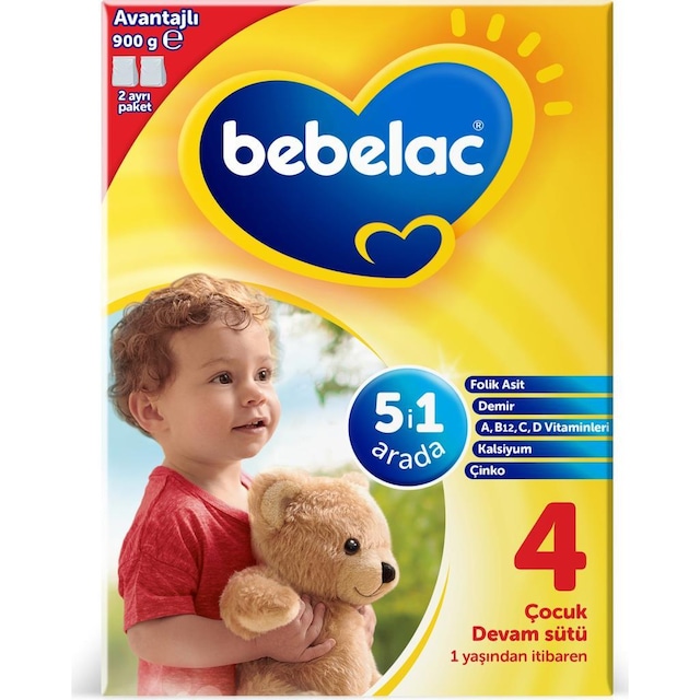 Bebelac 4 900 gr Bebek Devam  Sütü SKT:16.02.2022
