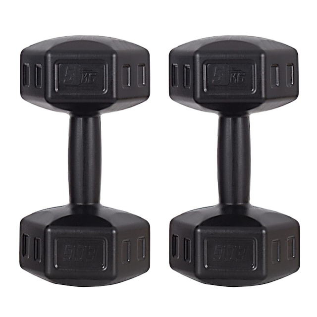 Ecgspor 5 Kg Siyah Dambıl Seti 5 Kg x 2 Adet Toplam 10 Kg Ağırlık