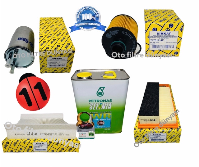 Fiat Linea Fiorino 1.3 Multijet Euro 5 Opar Filtre Bakım Seti