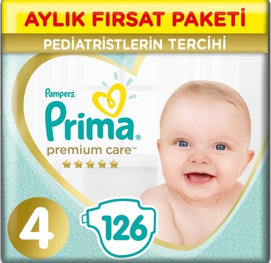 Prima Premium Care Aylık Fırsat Paketi 4 Beden 126 Adet