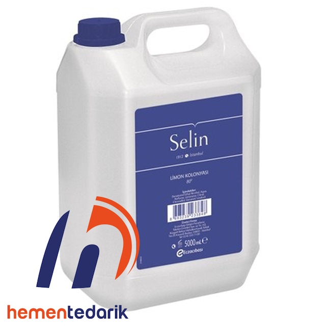 Selin Limon Kolonyası Bidon 5 Litre 80 Derece