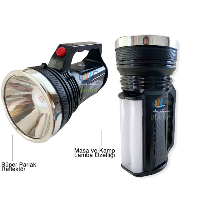 Gold Orion 1W 16 LED 800 mah Şarjlı Kamp Av El Feneri ve Işıldak