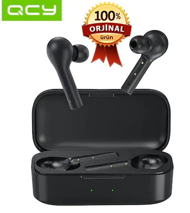 QCY T5 (Yeni) Bluetooth V5.0 Siyah Kulaklık