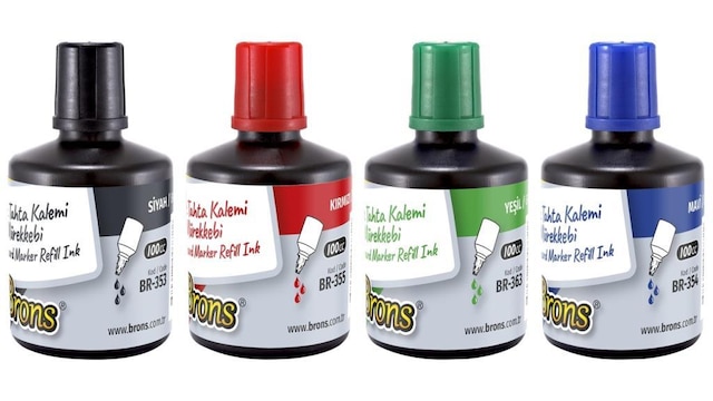 Brons Beyaz Tahta Kalemi Mürekkebi 100 cc