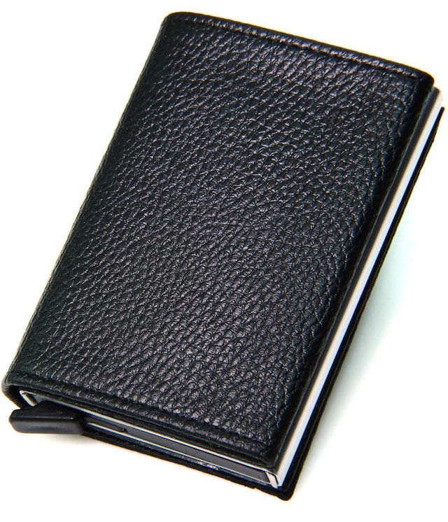 Garbalia Erkek Deri Cüzdan Otomatik Mekanizmalı Kartlık Mıknatıs