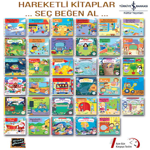 Hareketli Kitaplar Serisi Seç Beğen Al İş Bankası Çocuk 2-5 Yaş