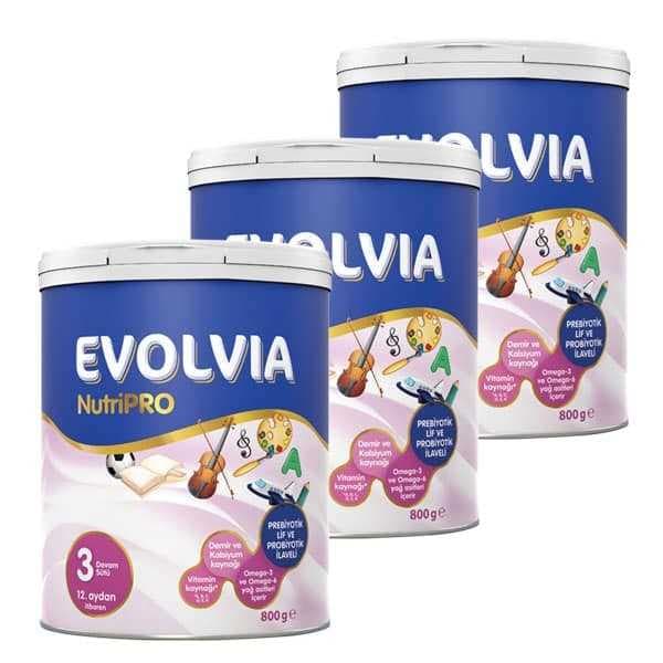 Evolvia NutriPro 3 Bebek Maması 800 gr x 3 Adet SKT:11/2021