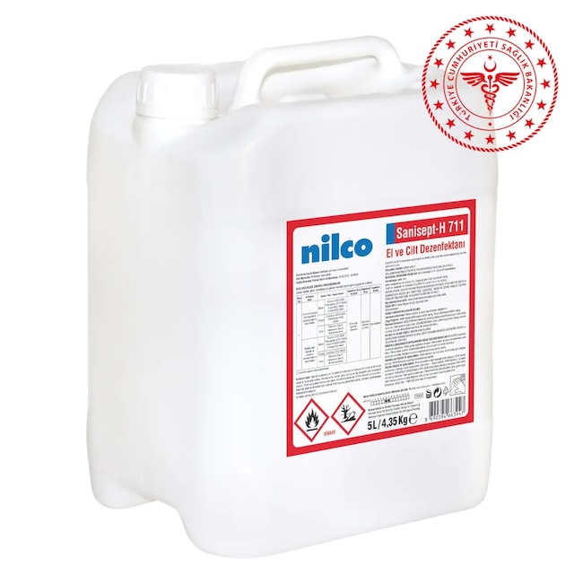 Nilco Sanisept H711 Dezenfektan 5 L Biyosidal Belgeli Dezenfektan