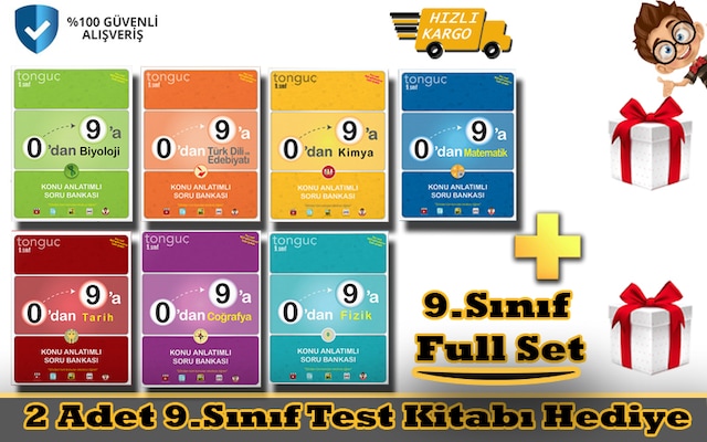 Tonguç Akademi 9. Sınıf 0 dan 9 a Sayısal ve Sözel Set