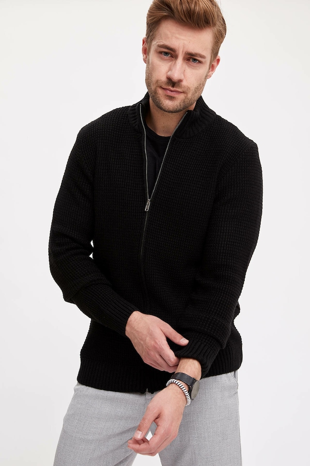 DEFACTO Fermuarlı Triko Hırka-L1161AZ19WN