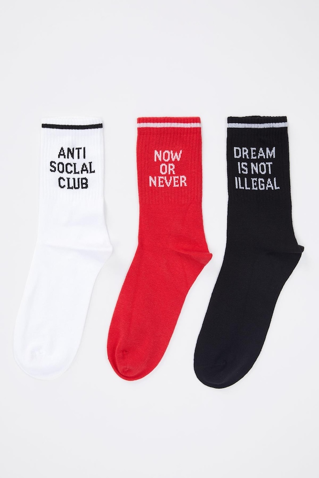 DEFACTO 3lü Uzun Çorap