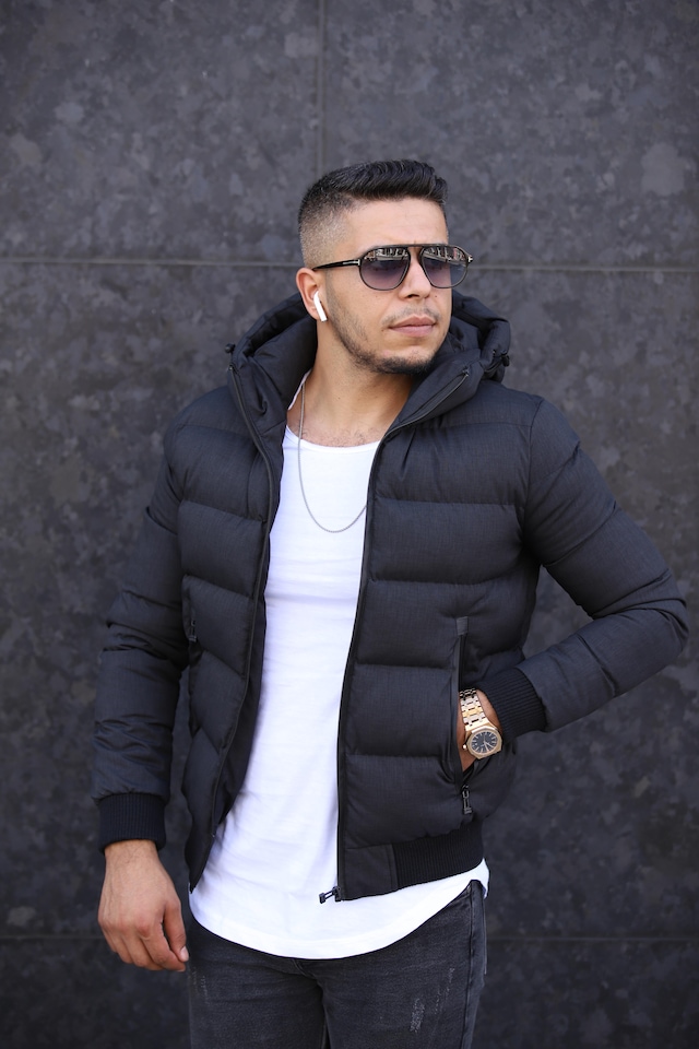 Yeni Sezon Erkek Kapüşonlu  Mont